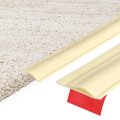 6 56ft X 1 18 0 22 Carpet To Tile Transition Strip Self-adhesive Edge Tpe Gap Cover Laminate Trim For Uneven Surfaces Cream 