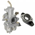 Caltric Carburetor With Intake Manifold Boot Compatible Honda Recon 250 Trx250tm 2x4 2002-2014
