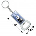 Graphics More Farscape Black And White Chiana Keychain Rectangle Chrome Plated Metal Bottle Cap Opener