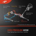 A-premium Power Steering Hose Pressure Line Assembly Compatible With Jaguar Xkr 2000-2002 Xk8 1997-2002 Pump To Rack