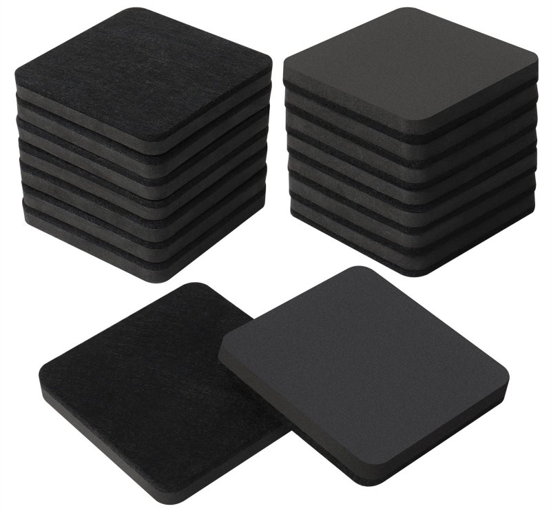 3 5 Felt Furniture Movers Sliders For Hardwood Floors 16 Pcs Square