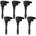 Ignition Coils 6 Pcs Uf0 For Porsche Cayenne Macan Panamera 2014-16 3 0 6 Uf76ion Coils 6 Pcs Uf0 For Porsche Cayenne Macan 