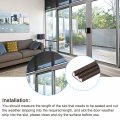 Uxcell Door Frame Weather Stripping 21ft X 0 35 Self Adhesive Foam Window Seal Soundproof Flexible And Strip Brown