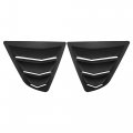 X Autohaux 1 Pair Rear Side Window Louvers Air Vent Cover Black For Toyota Camry 2018 2019 2020 2021 2022