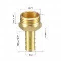 Uxcell Brass Barb Hose Fitting Connector Adapter 8mm Barbed X G3 8 Male Pipe 5pcs