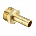 Uxcell Brass Barb Hose Fitting Connector Adapter 8mm Barbed X G3 8 Male Pipe 5pcs