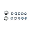Thread Cutting Nut Assortment Universal Alloy Steel 12 Piece Set 8 3 16 1 4 5 32 In Sizes Medium Type Black 