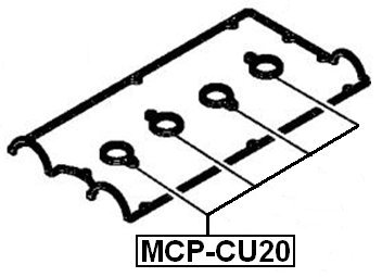 Febest Mcp-cu20 Spark Plug Hole Rocker Cover Gasket