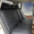 Waterproof Pu Leather Car Seat Covers Full Set For Most Cars Suv And Pickup Trucks Airbag Compatible Black Automotive Cushion
