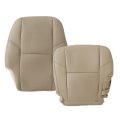 Driver Bottom Top Perforated Leather Seat Cover Tan For Cadillac Escalade 2nd Row 2009 2010 2011 2012 2013 2014 
