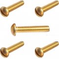 10-32 X 3 4 Round Head Machine Screws Solid Brass Slotted Drive Qty 100 