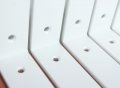 12 Pack White L 6 X H 4 W1 5 5mm Thick Shelf Bracket Irons Metal Industrial Modern Bracket Decorative Shelving Supports 