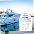 Hemobllo 5 Sets Yacht Door Latch Pontoon Gate Hardware Wear Resistant Boat Lock Part Multipurpose Multifunction Plastic White