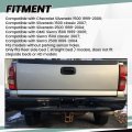 Hecasa Rear Step Bumper Compatible With 1999-2006 Chevy Chevrolet Silverado Gmc Sierra 1500 W License Plate Light Face Bar