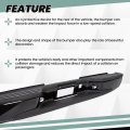 Hecasa Rear Step Bumper Compatible With 1999-2006 Chevy Chevrolet Silverado Gmc Sierra 1500 W License Plate Light Face Bar