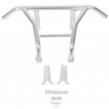 Hecasa Rear Bumper Brush Guard Compatible With 2008-2014 Polaris Rzr 800 Rzr-s Rzr-4 Silver Aluminum