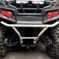 Hecasa Rear Bumper Brush Guard For 2008-2014 Polaris Rzr 800 Rzr-s Rzr-4 Silver Aluminum