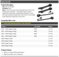 Control Arm Kit Compatible With 2006-2009 Dodge Charger Rwd