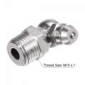 Uxcell 201 Stainless Steel 90 Degree Grease Fitting M10 X 1mm Thread Hydraulic Accessories 5pcs