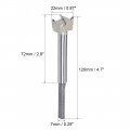 Uxcell Forstner Drill Bits 22mm Tungsten Carbide Wood Hole Saw Auger Opener 120mm Length Woodworking Hinge Drilling Boring Bit