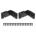 2set 90 Degree Door Lock 5 Inch 201 Stainless Steel Right Angle Hasp Latch Smooth Edges Includes 9 Screws For Cabinet Gate 
