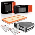 A-premium Engine Cabin Air Filter W Activated Carbon Compatible With Mercedes-benz C300 2008-2014 C350 2008-2015 E300 2012-2013