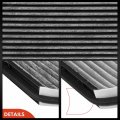 A-premium Engine Cabin Air Filter W Activated Carbon Compatible With Mercedes-benz C300 2008-2014 C350 2008-2015 E300 2012-2013