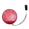 4 Red Led Stop Turn Tail Light Truck Utility Trailer Round Break 2