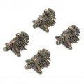 Corner Protector Box Feet Bronze Zinc Alloy 4pcs Antique Horse Shape Jewelry Chest Wood Decorative Leg