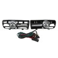 2pcs Led Drl Fog Light Grilles For 1997-2006 Tdi Mk4 H3 Bulb Replacement Daytime Running Kit 