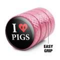 I Love Pigs Heart Snout Tire Rim Wheel Aluminum Valve Stem Caps