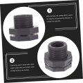 Angoily 4 Pcs Pvc Partition Connector Garden Hose Fitting Aquariums Accessories Bulkhead Fittings Pipe Water Tank Rain Barrels
