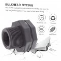 Angoily 4 Pcs Pvc Partition Connector Garden Hose Fitting Aquariums Accessories Bulkhead Fittings Pipe Water Tank Rain Barrels