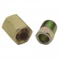 12pcs 1 4 Brake Line 7 16-24 Inverted Fittings Brass Unions