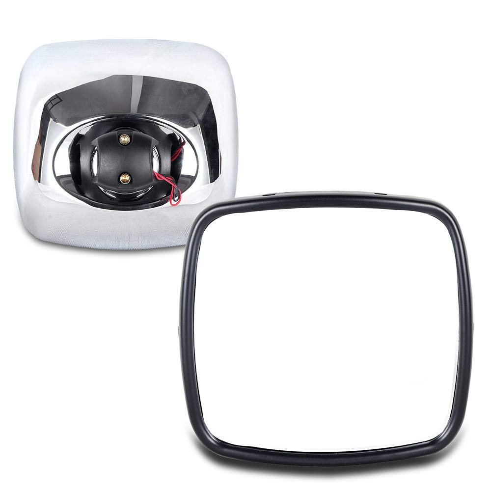 Towing Mirrors For Freightliner Columbia And M2 Pair Left Right Side Manual Control Heated With Chrome Housing 2004 To 2016
