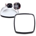 Towing Mirrors For Freightliner Columbia And M2 Pair Left Right Side Manual Control Heated With Chrome Housing 2004 To 2016