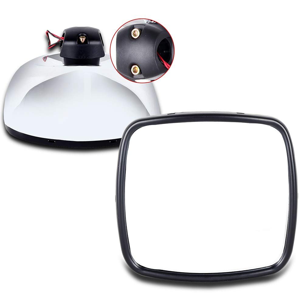 Towing Mirrors For Freightliner Columbia And M2 Pair Left Right Side Manual Control Heated With Chrome Housing 2004 To 2016