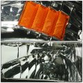 Pair Smoked Housing Amber Corner Headlight Lamps Tool Kit Compatible With Dodge Dakota Durango 97-04