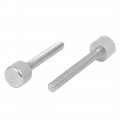 Uxcella Computer Pc Case M4 X 30mm Stainless Steel Flat Head Knurled Thumb Screw 8pcs