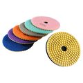 4inch 100mm Diamond Wet Dry Polishing Pads Disc Granite Marble Concrete Stone Set 50 100 300 800 1500 2000 3000