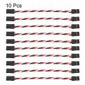 10pcs 4 Inches 10cm 3-pin Servo Extension Cable Wire Male To Female For Rc Futaba Jr Anti-interference
