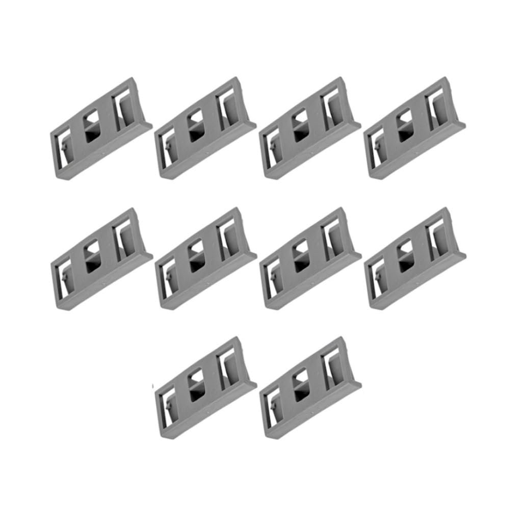 Multi Purpose Retainer Rocker Panel Molding Clip Fastener Nylon Gray 51mm Length 10 Pieces Replacement For 25648693 And