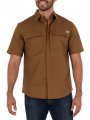 Wells Lamont Men S Short Sleeve Ventilated Back Performance Work Shirt Brown Duck Large 