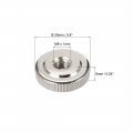 Uxcell Round Knurled Thumb Nuts Conector Lock Adjusting M6 Female Threaded Thin Type Nickel Plated Pack Of 20