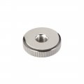 Uxcell Round Knurled Thumb Nuts Conector Lock Adjusting M6 Female Threaded Thin Type Nickel Plated Pack Of 20