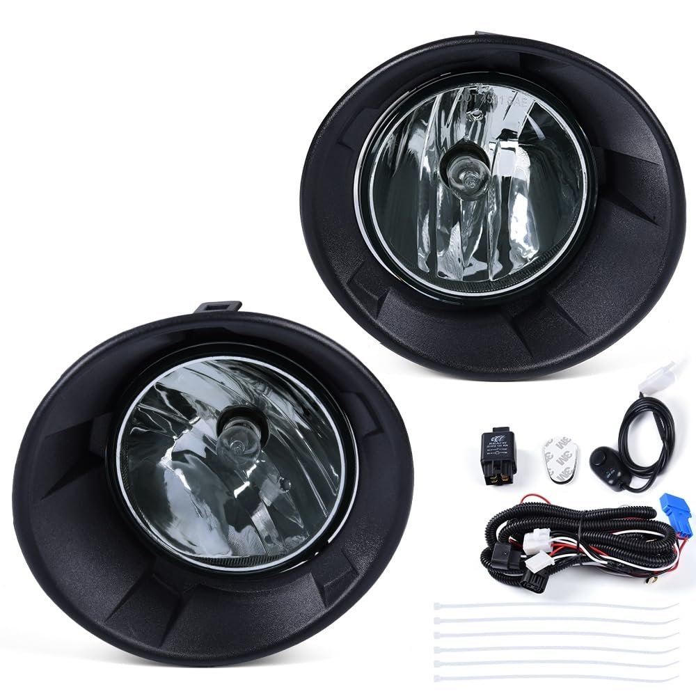 Front Fog Light Assembly Pair For Chevy Camaro 2010 2011 2012 2013 Smoky Lens With Harness Gm1038118 Gm1039118 Not Zl1 Or Rs