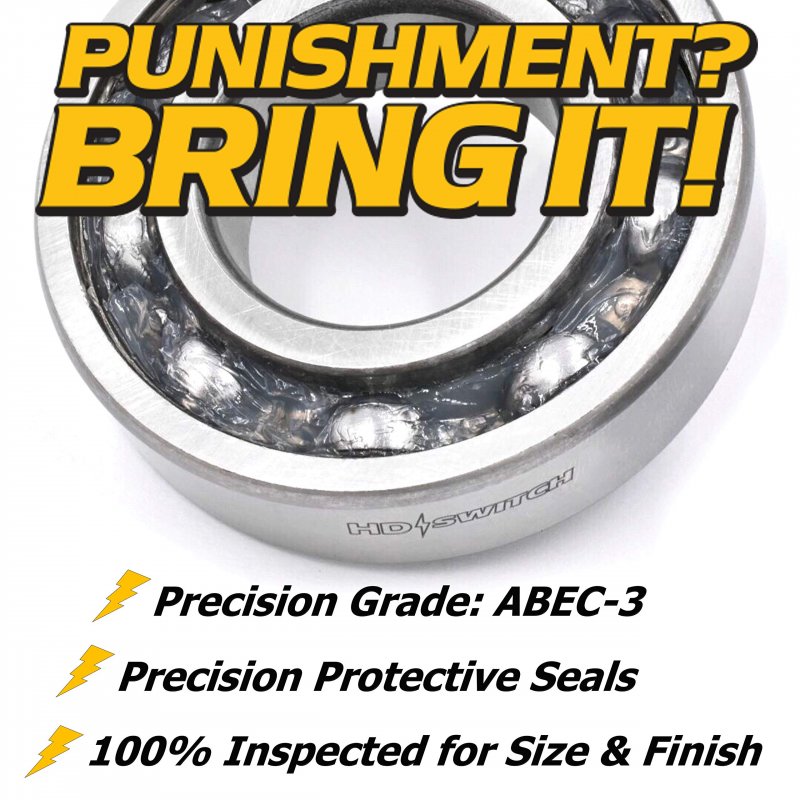 Caster Fork Bearings 2 Pack Replaces Hustler 784223 High Temp Grease Steel Upgrade For Lawn Mowers
