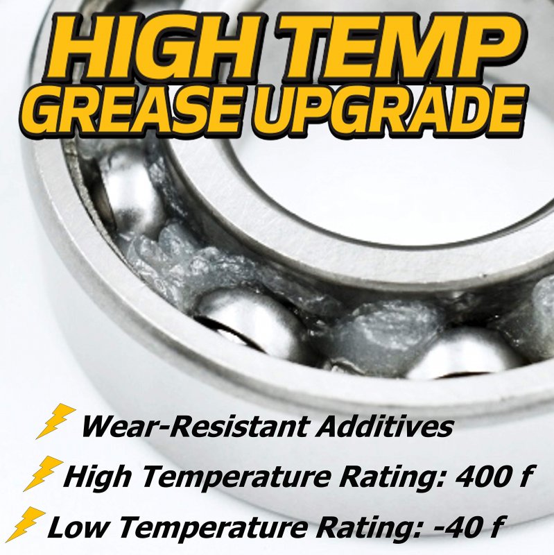 Caster Fork Bearings 2 Pack Replaces Hustler 784223 High Temp Grease Steel Upgrade For Lawn Mowers