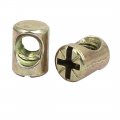 Uxcell 30pcs M6x13mm Barrel Bolt Cross Dowel Slotted Furniture Nut For Beds Chairs