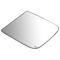 68067727aa Oe Style Driver Left Side Mirror Glass Lens W Heated Compatible With Ram Truck 1500 2500 3500 09-19